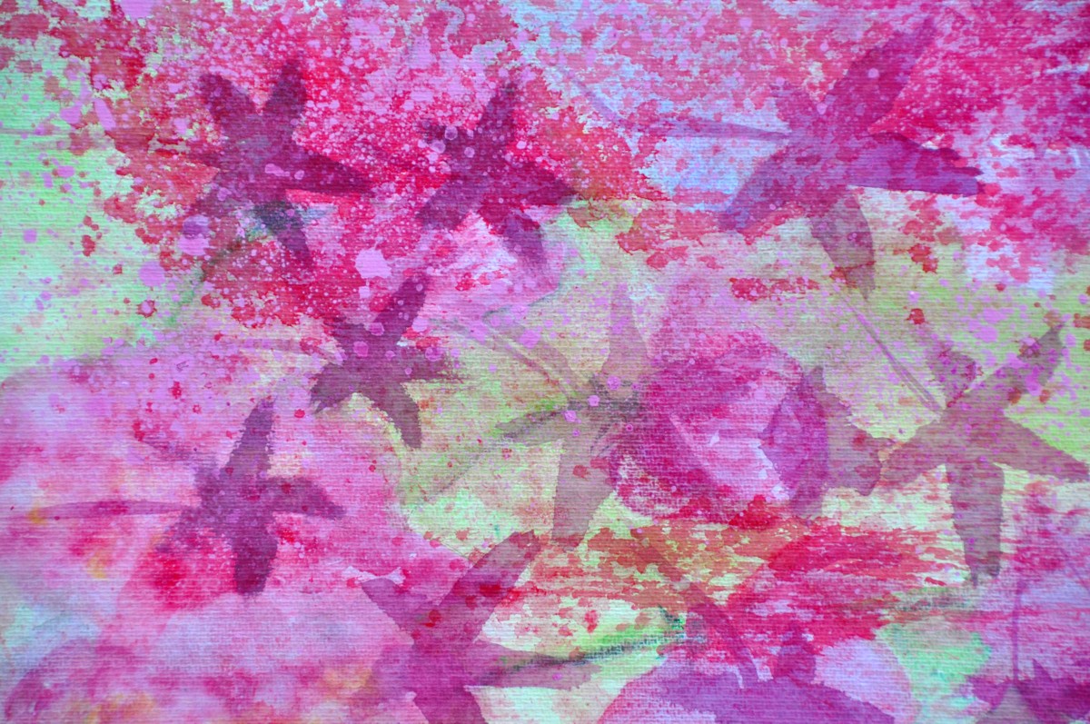 PINK FLOWERS - TEATIME